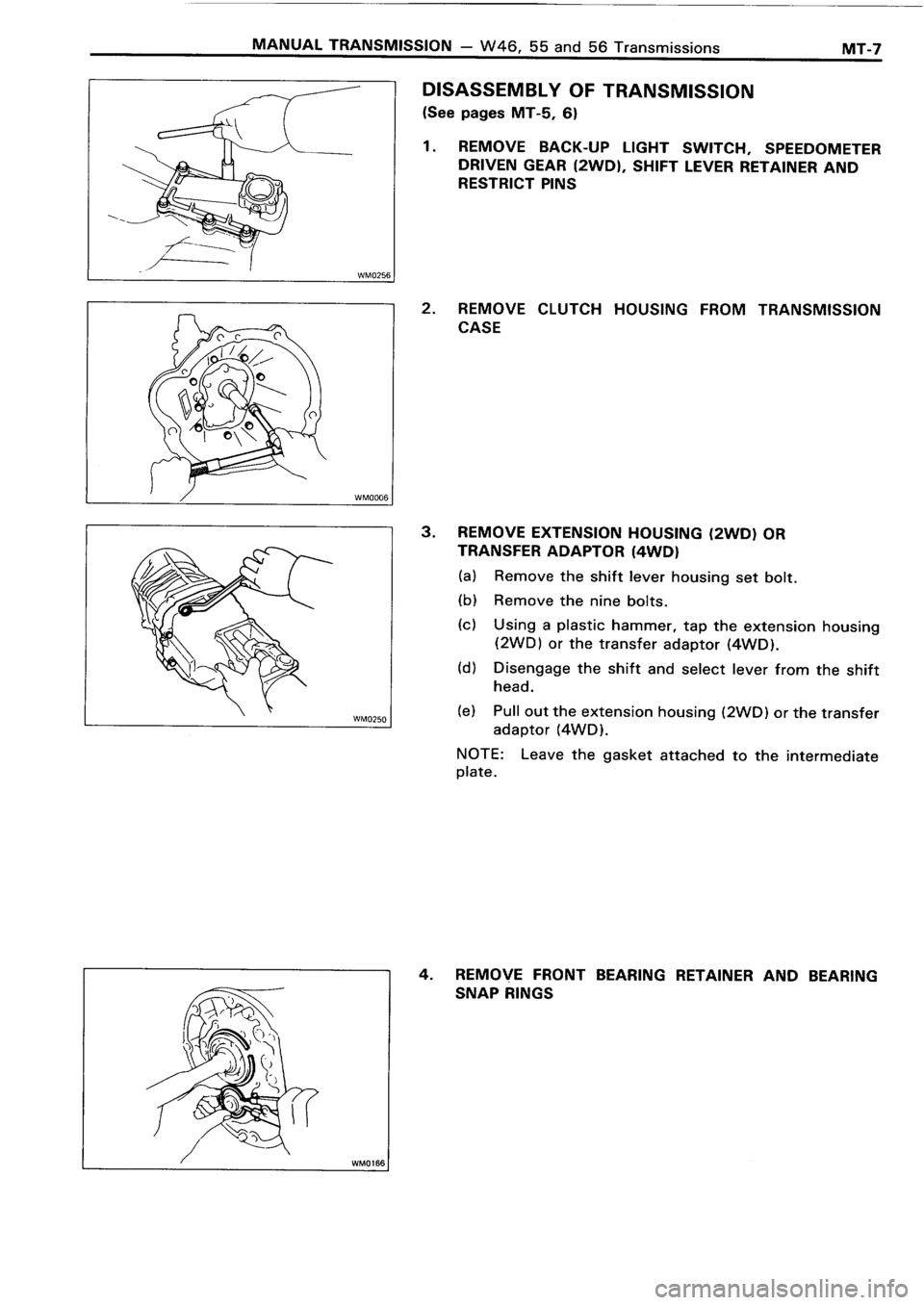 TOYOTA 4RUNNER 1986  Service Repair Manual 