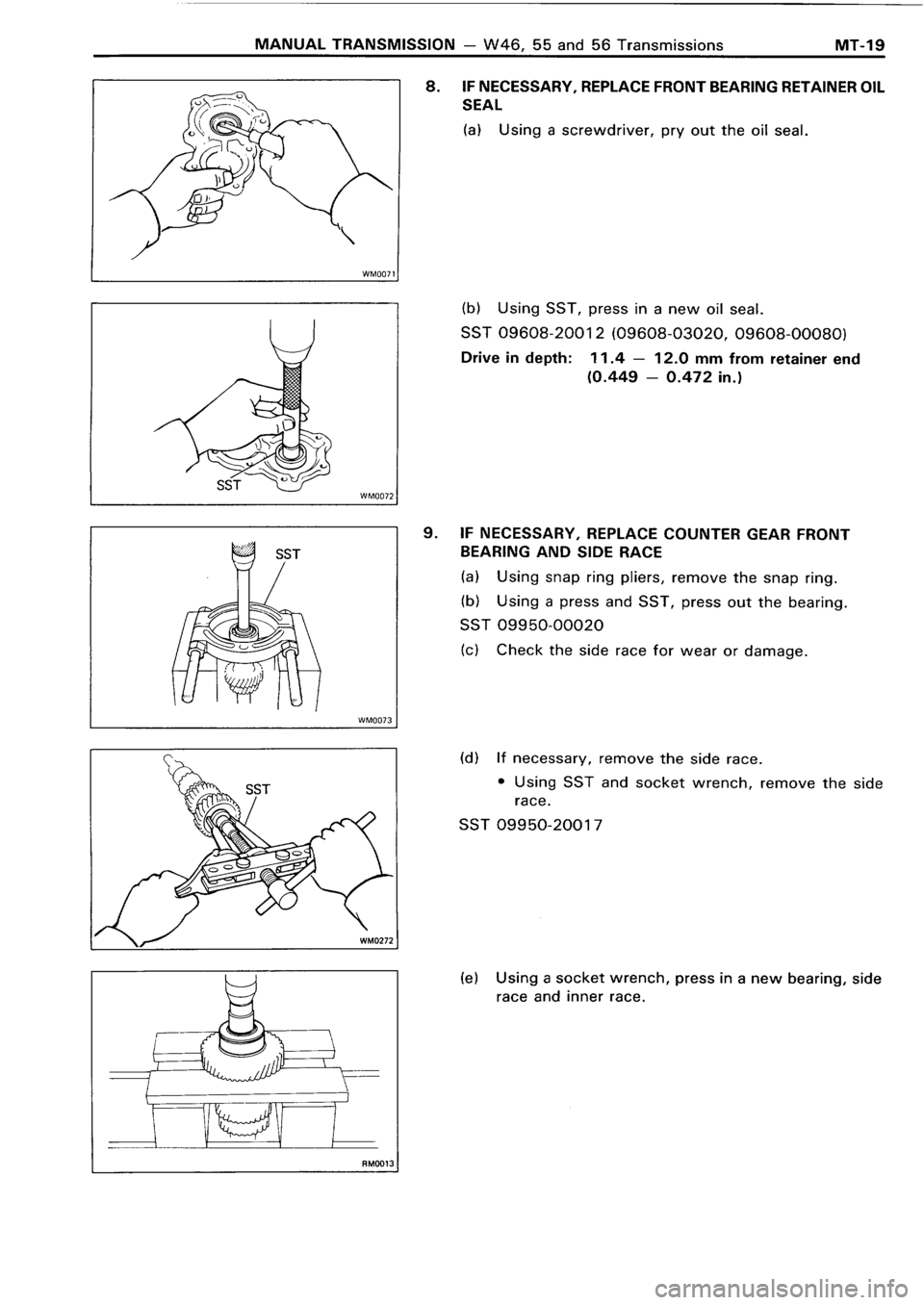 TOYOTA 4RUNNER 1986  Service Repair Manual 