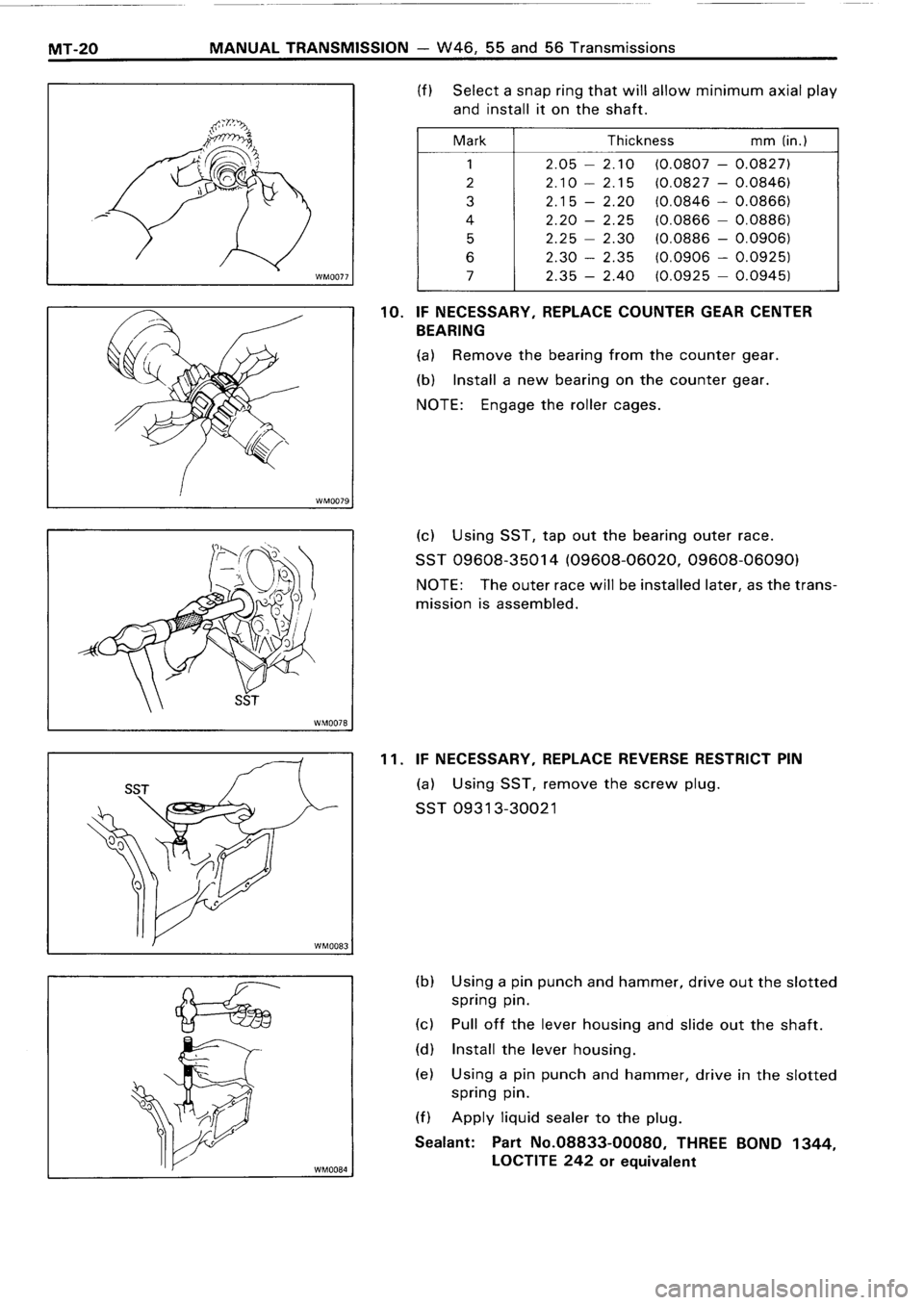 TOYOTA 4RUNNER 1986  Service Repair Manual 