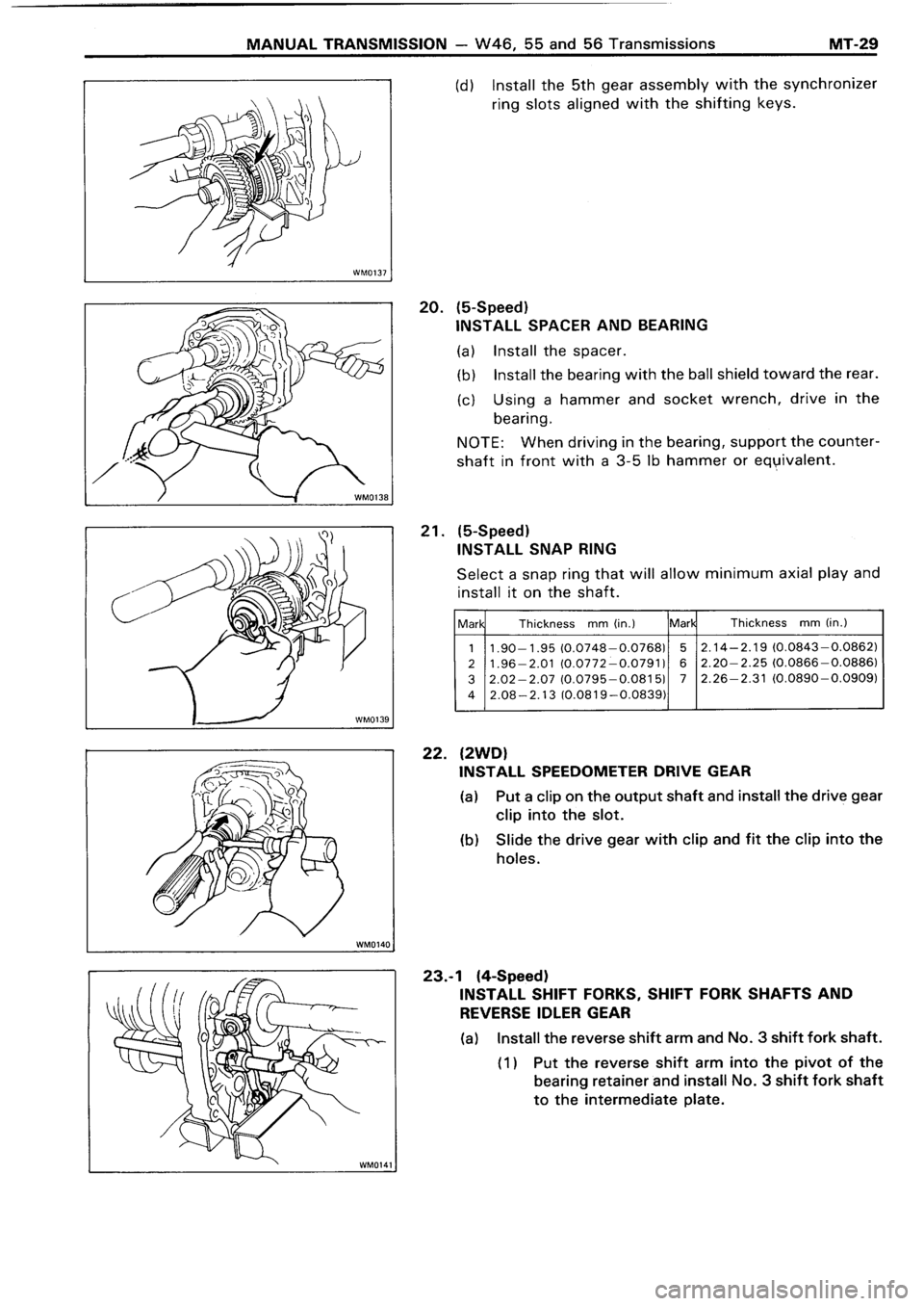 TOYOTA 4RUNNER 1986  Service Repair Manual 