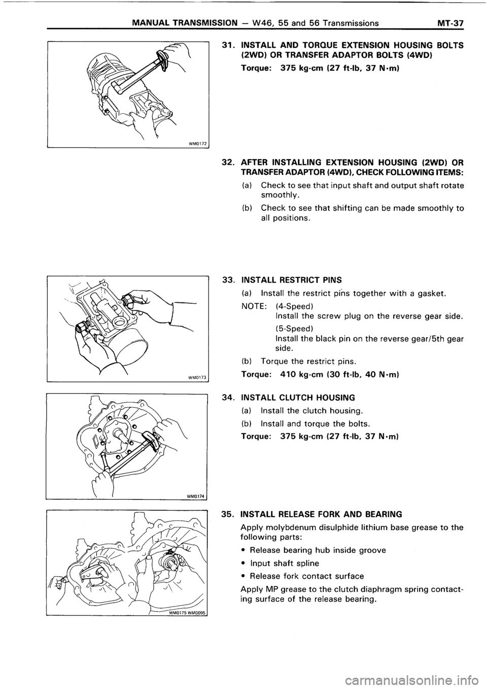 TOYOTA 4RUNNER 1986  Service Repair Manual 