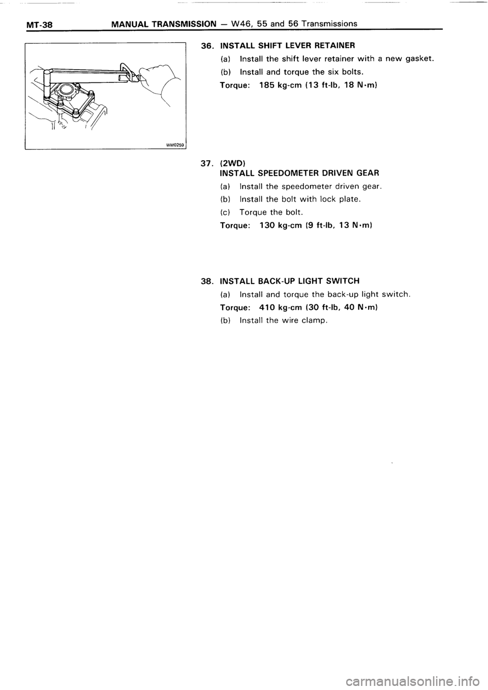 TOYOTA 4RUNNER 1986  Service Repair Manual 