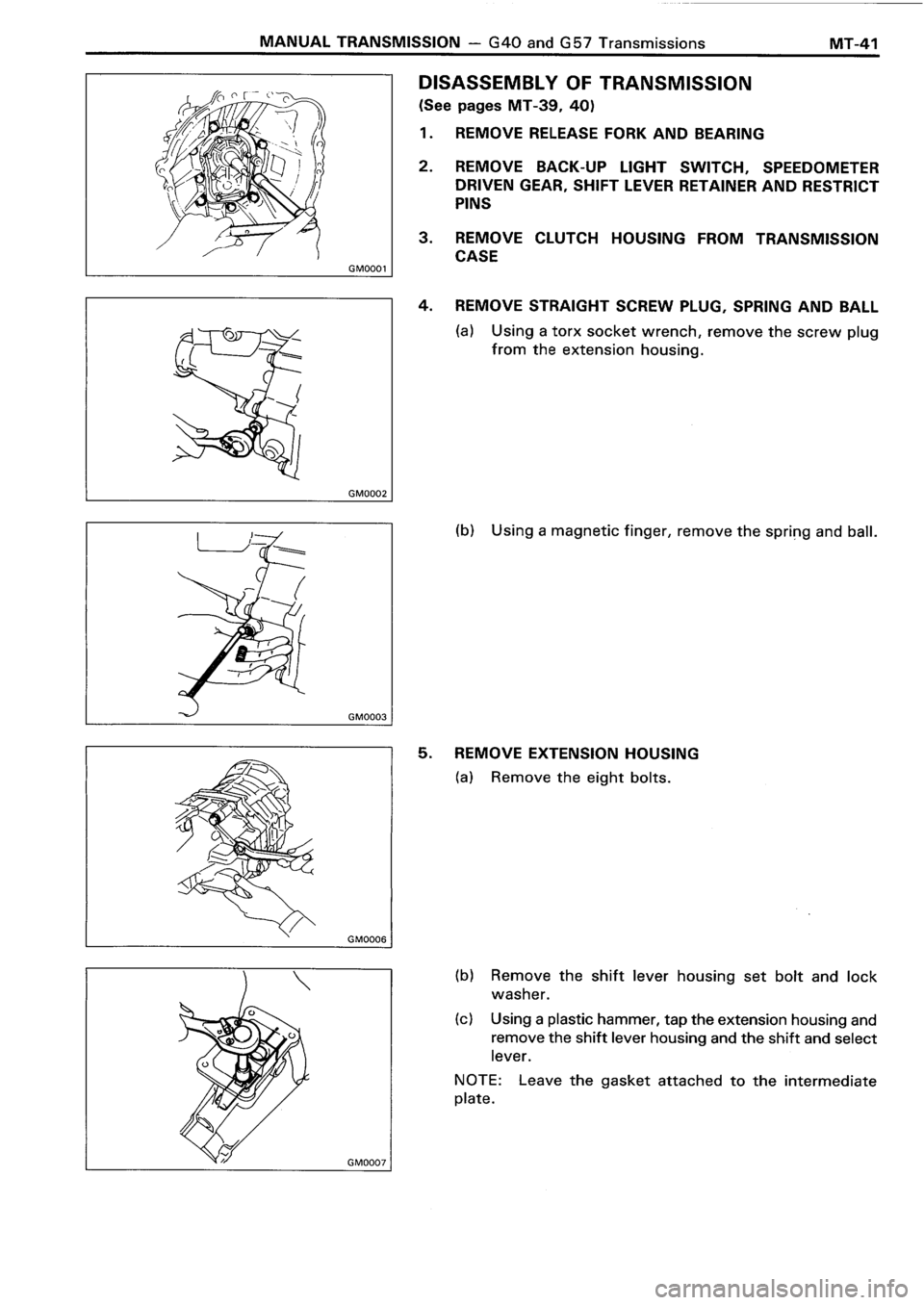 TOYOTA 4RUNNER 1986  Service Repair Manual 