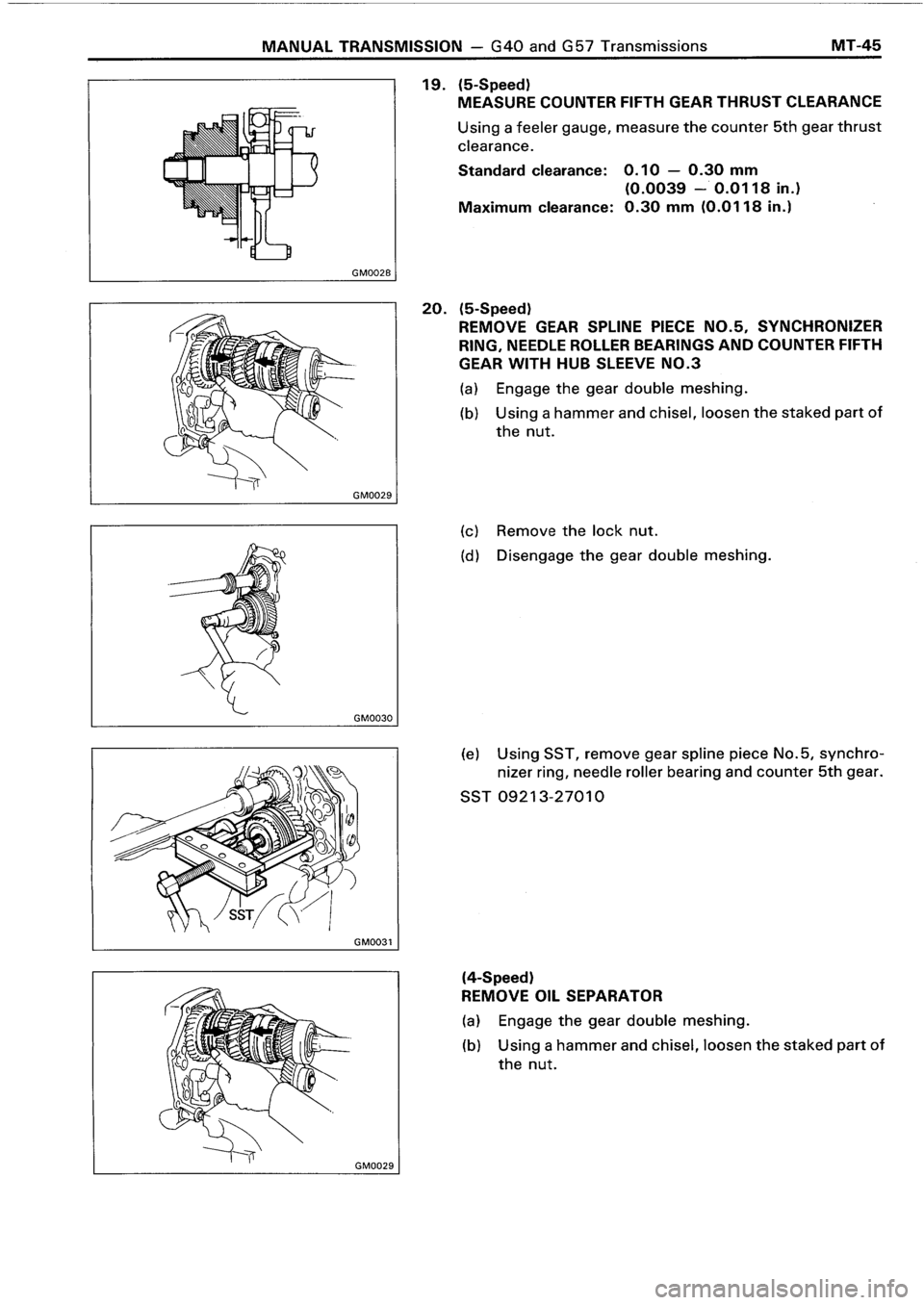 TOYOTA 4RUNNER 1986  Service Repair Manual 