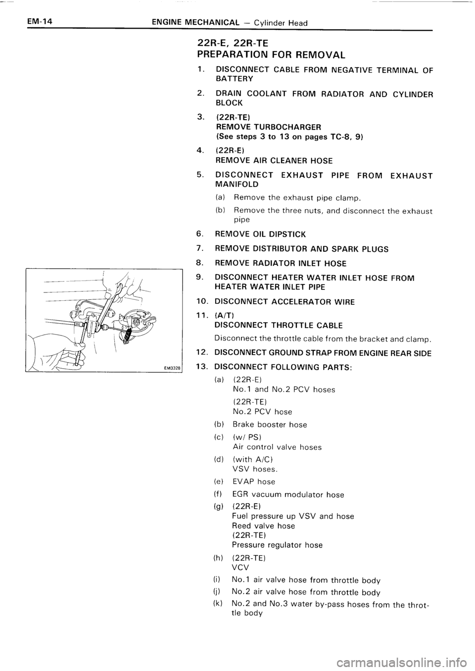 TOYOTA 4RUNNER 1986  Service Repair Manual 