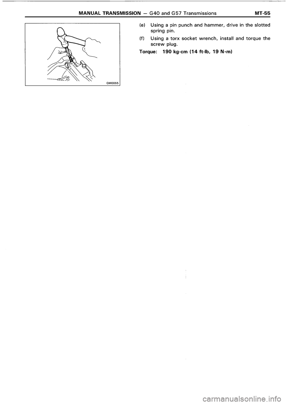 TOYOTA 4RUNNER 1986  Service Repair Manual 