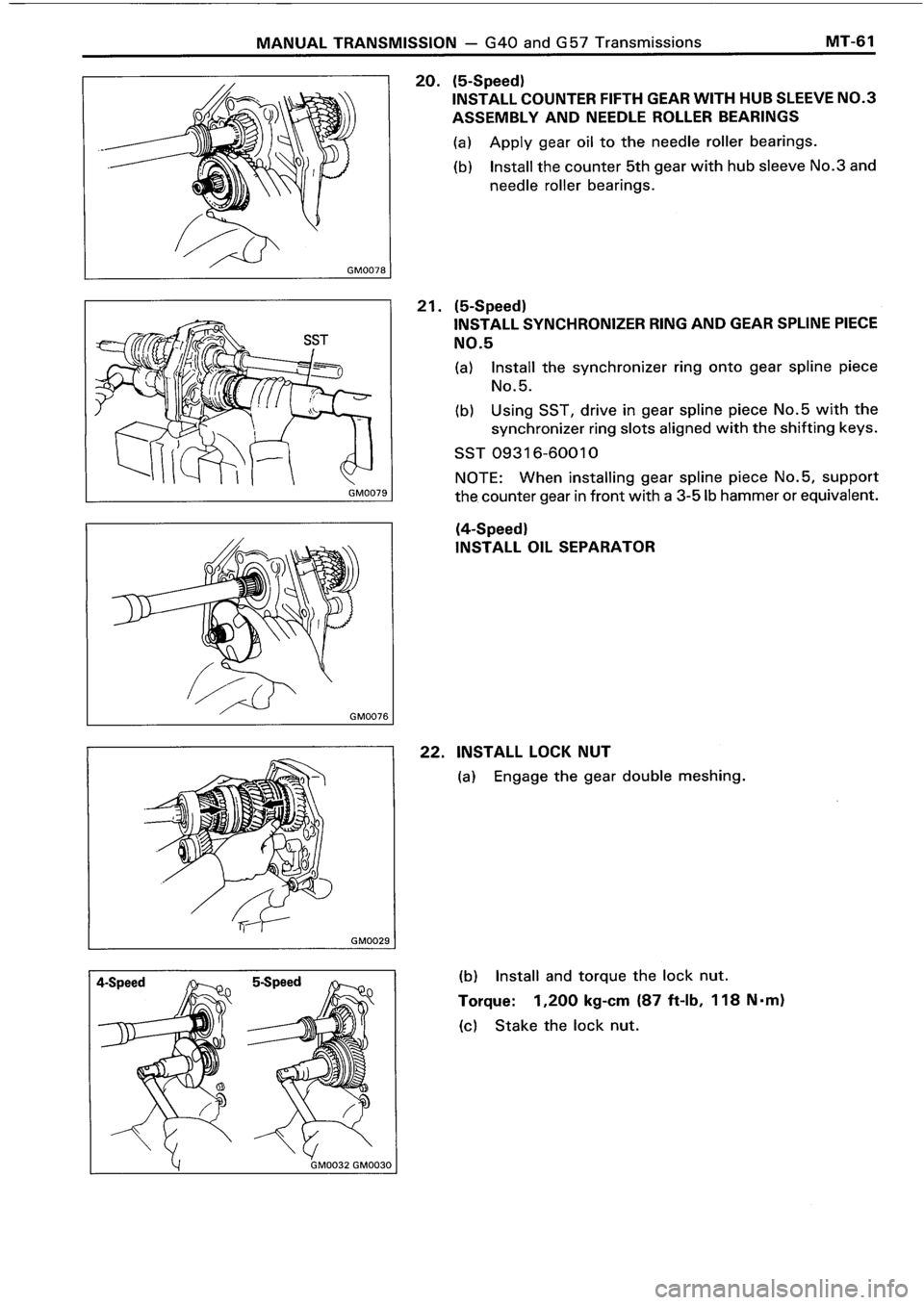 TOYOTA 4RUNNER 1986  Service Repair Manual 
