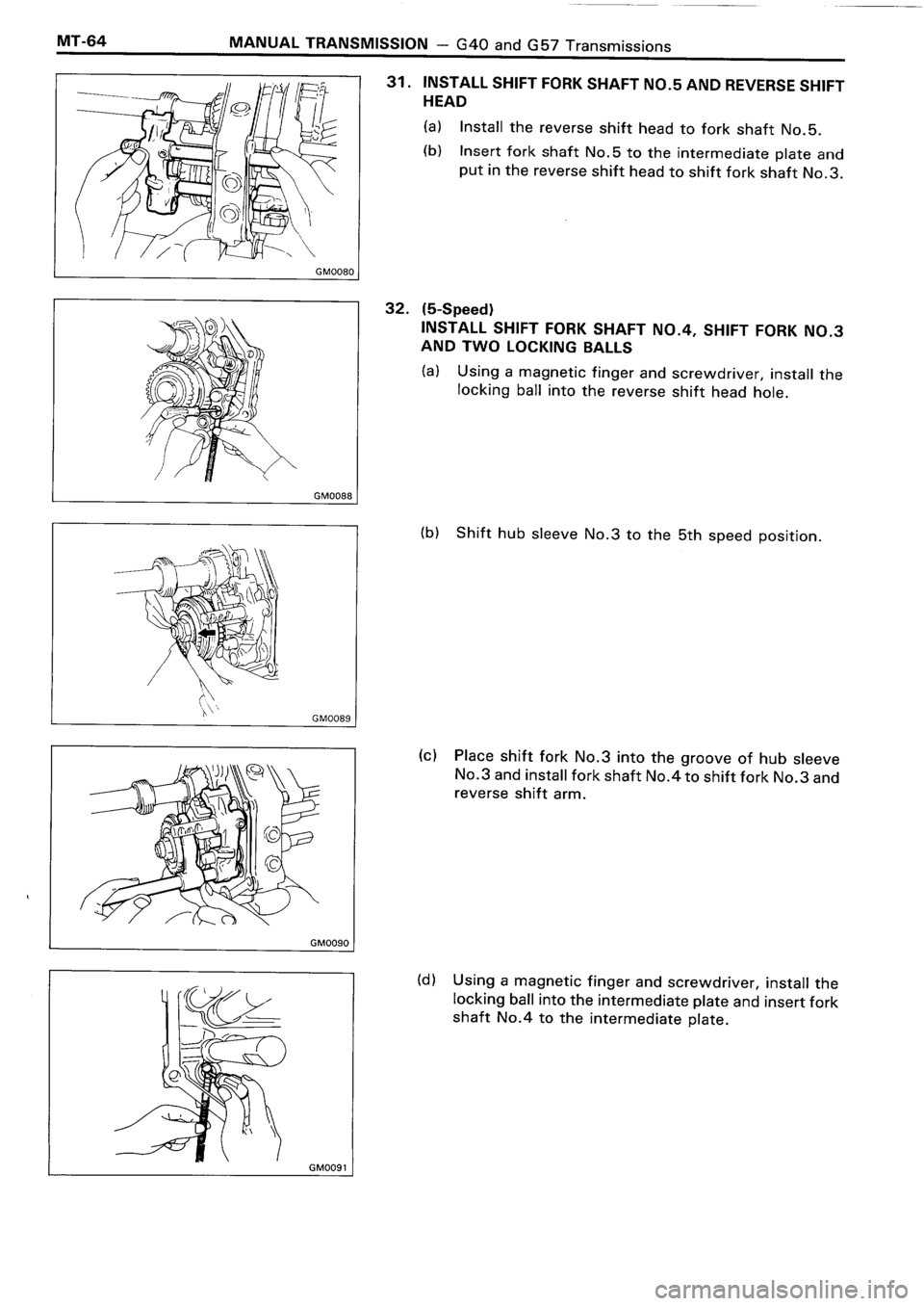TOYOTA 4RUNNER 1986  Service Repair Manual 