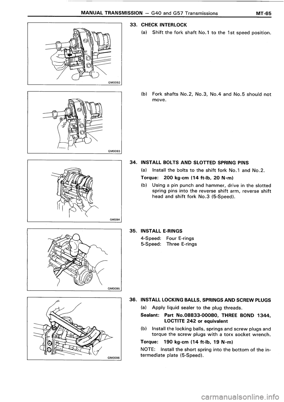 TOYOTA 4RUNNER 1986  Service Repair Manual 