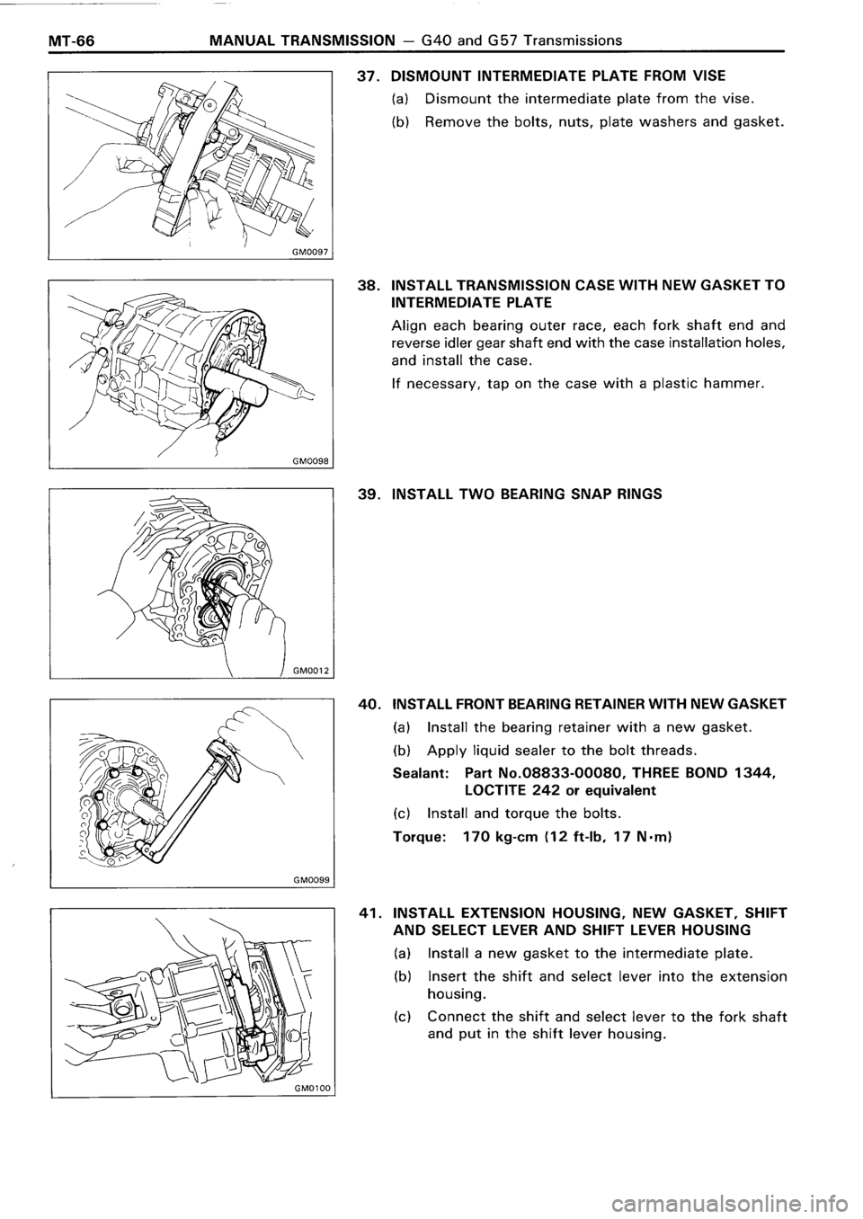 TOYOTA 4RUNNER 1986  Service Repair Manual 