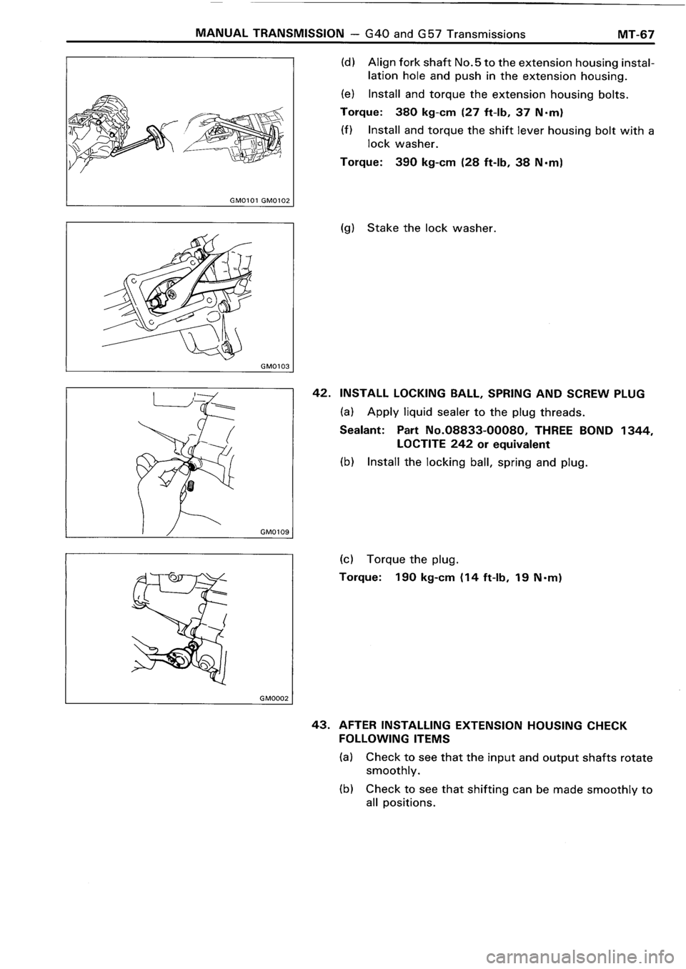 TOYOTA 4RUNNER 1986  Service Repair Manual 