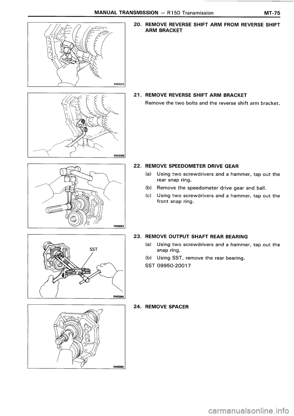 TOYOTA 4RUNNER 1986  Service Repair Manual 