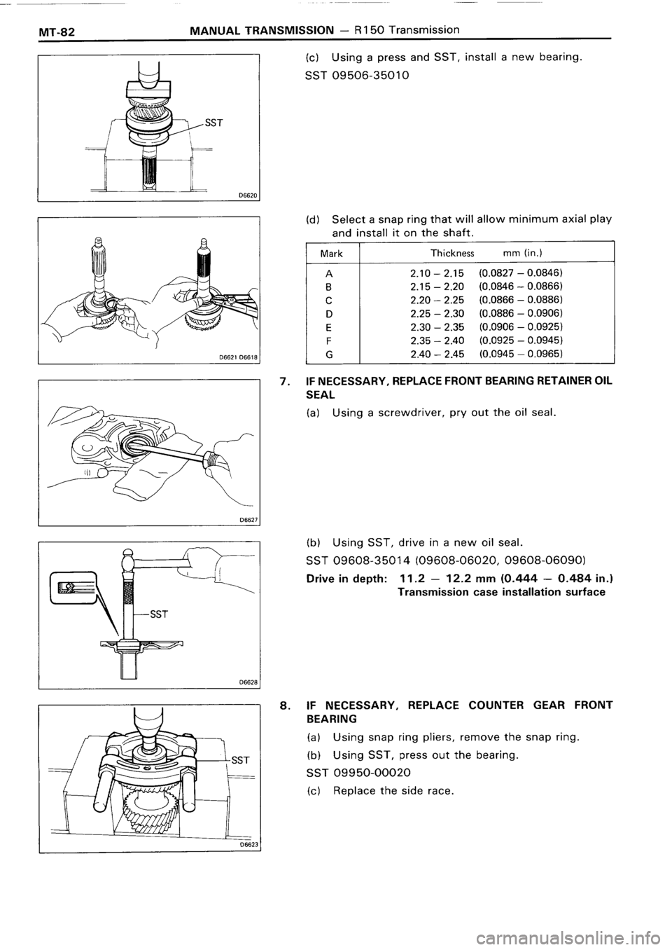 TOYOTA 4RUNNER 1986  Service Repair Manual 