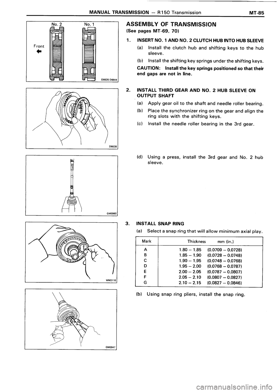 TOYOTA 4RUNNER 1986  Service Repair Manual 