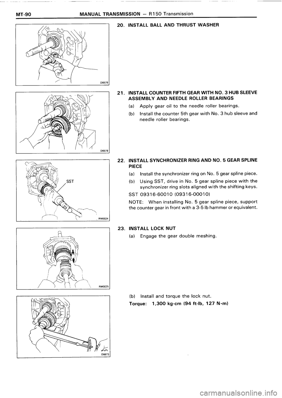 TOYOTA 4RUNNER 1986  Service Repair Manual 