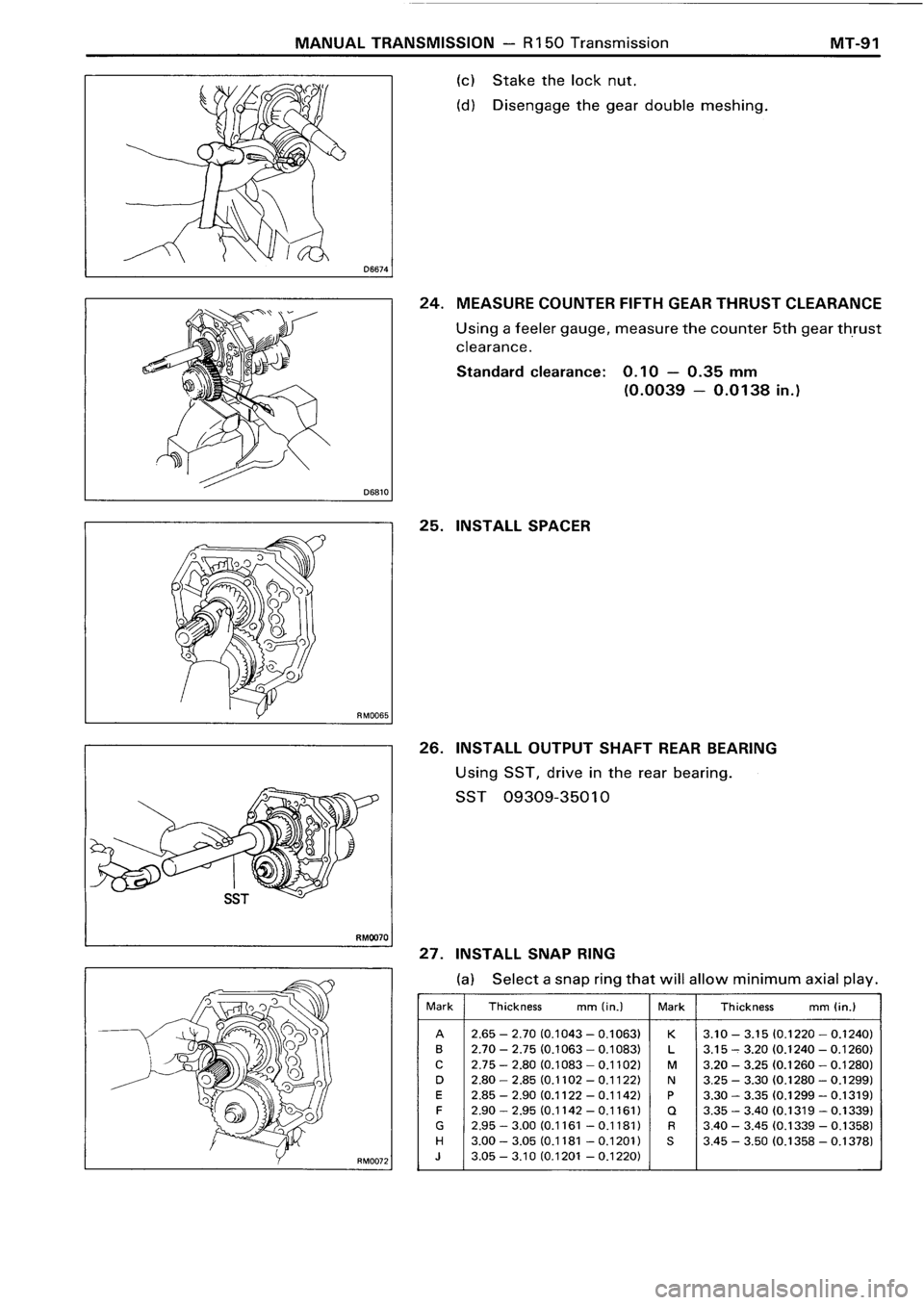 TOYOTA 4RUNNER 1986  Service Repair Manual 