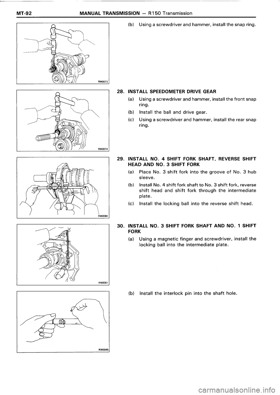 TOYOTA 4RUNNER 1986  Service Repair Manual 