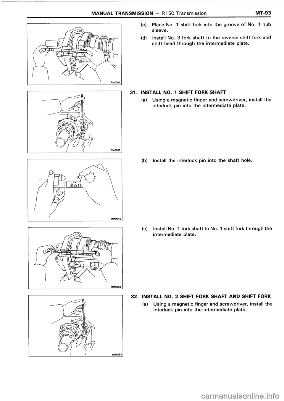 TOYOTA 4RUNNER 1986  Service Repair Manual 