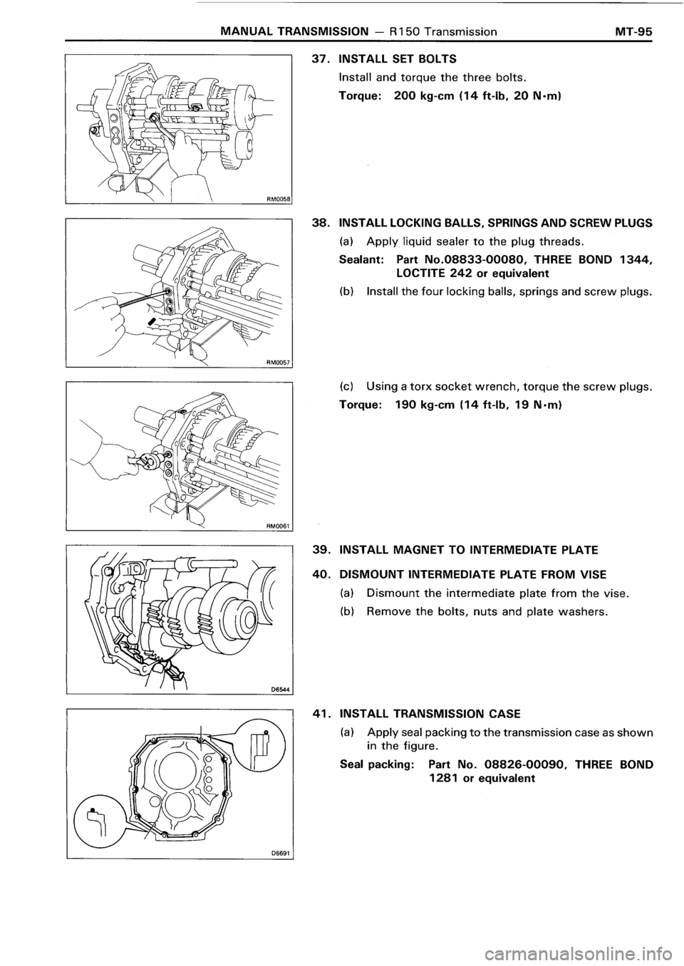 TOYOTA 4RUNNER 1986  Service Repair Manual 