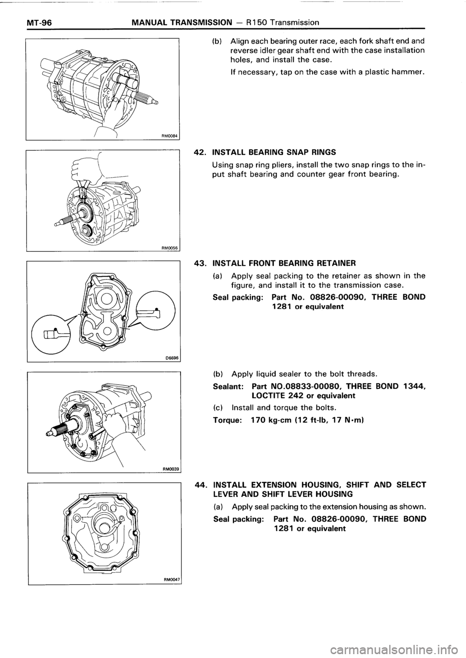 TOYOTA 4RUNNER 1986  Service Repair Manual 