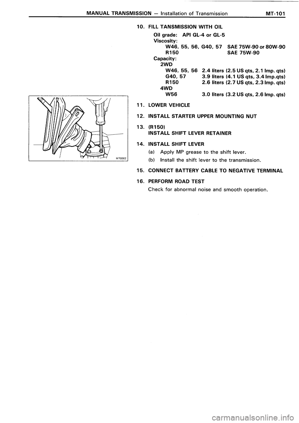 TOYOTA 4RUNNER 1986  Service Repair Manual 