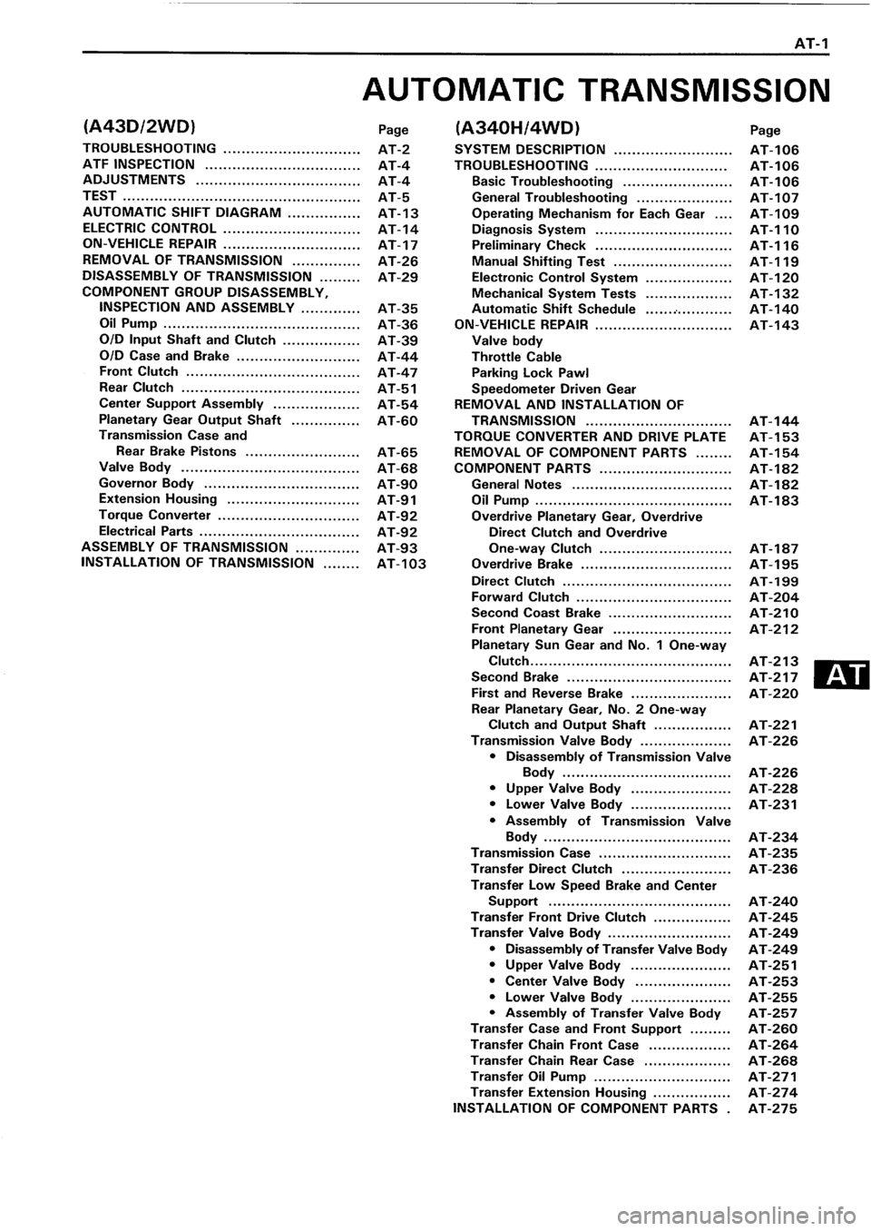 TOYOTA 4RUNNER 1986  Service Repair Manual 