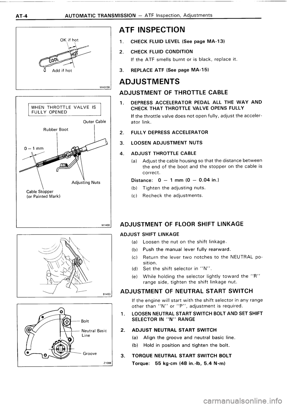 TOYOTA 4RUNNER 1986  Service Repair Manual 