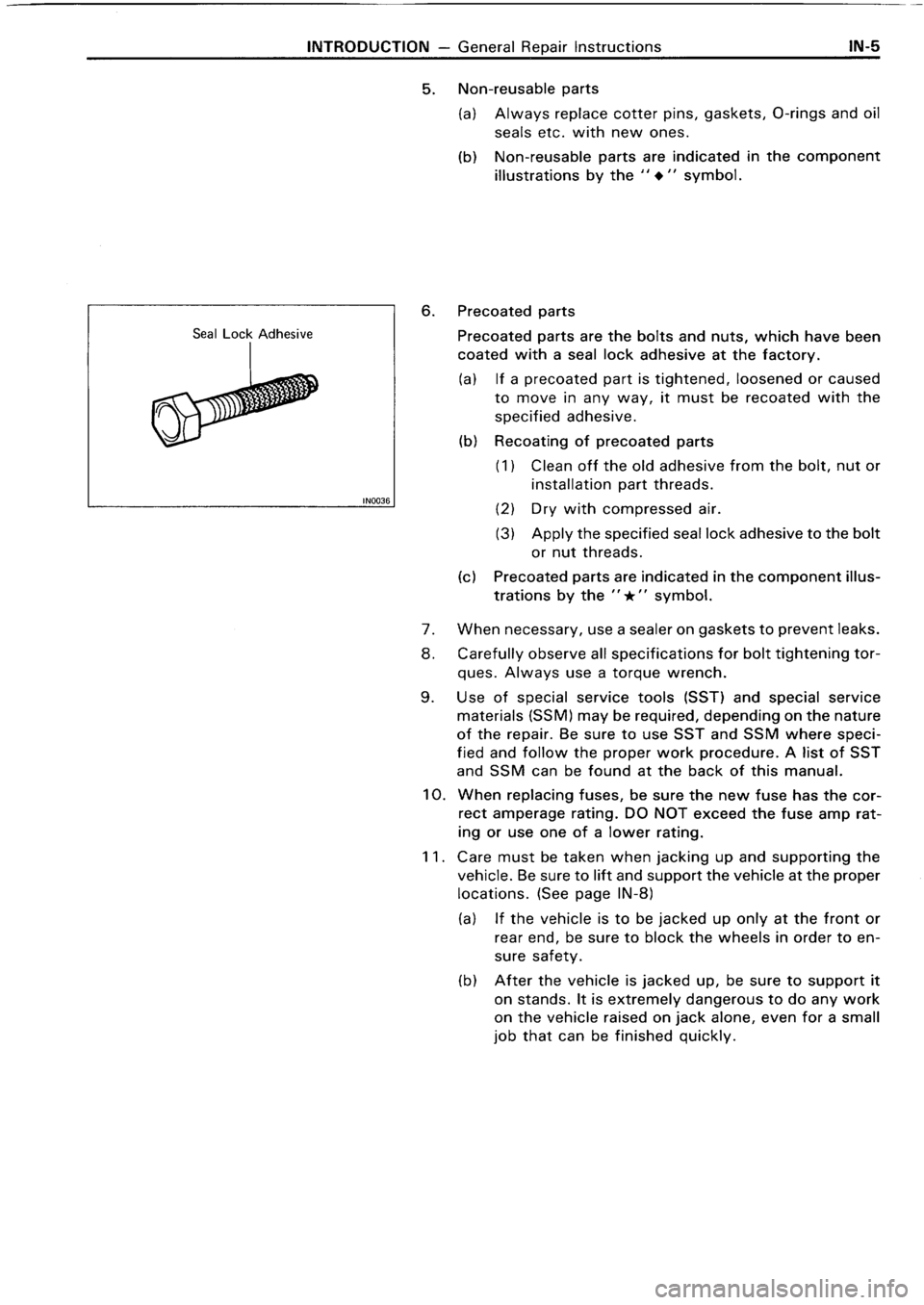 TOYOTA 4RUNNER 1986  Service Repair Manual 