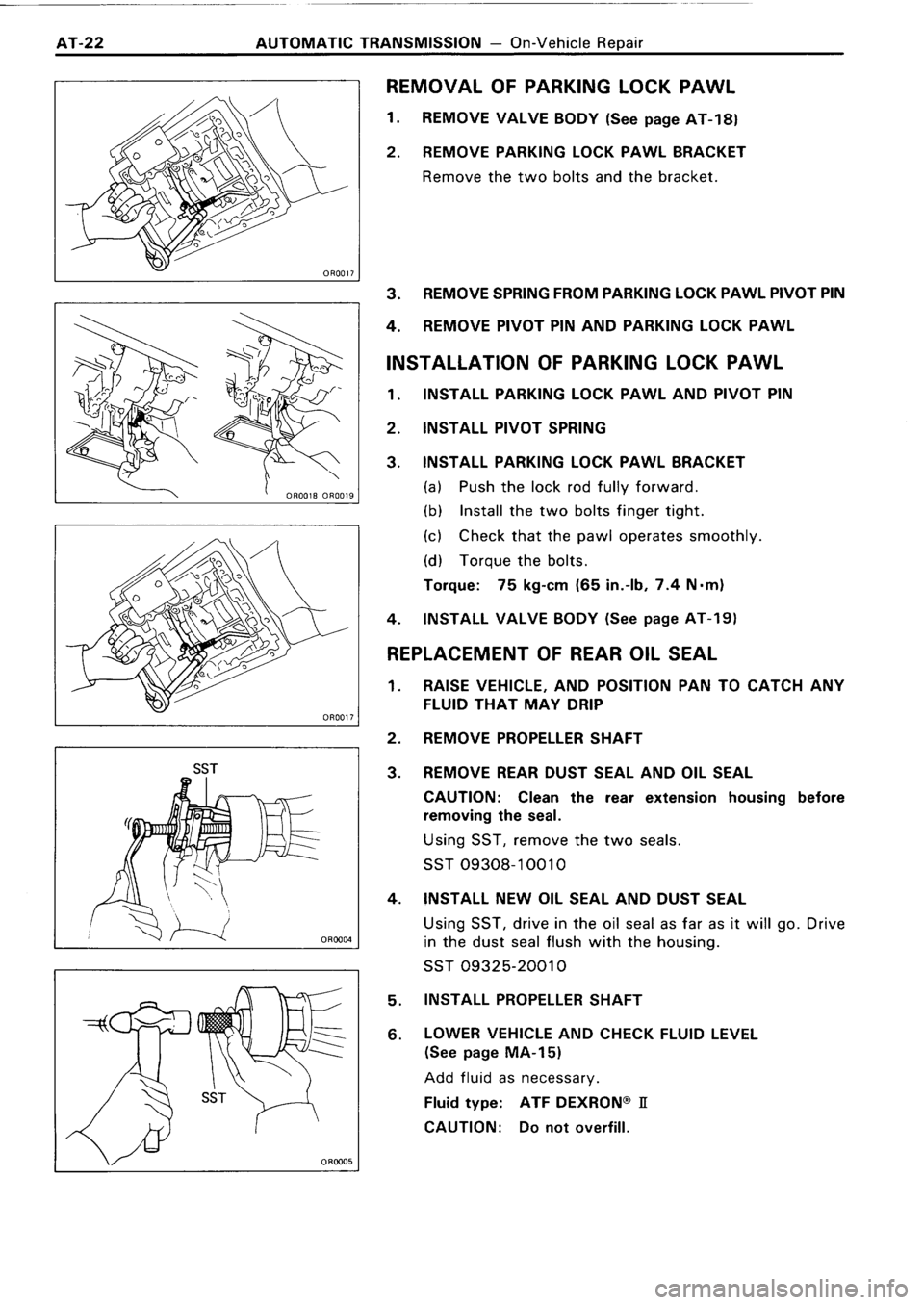 TOYOTA 4RUNNER 1986  Service Repair Manual 