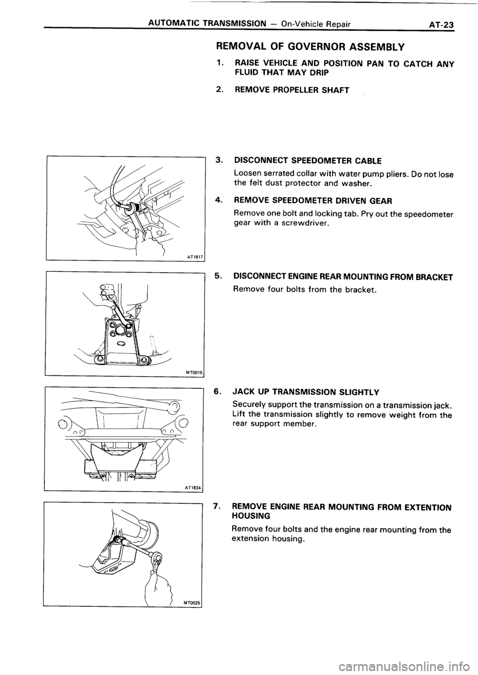 TOYOTA 4RUNNER 1986  Service Repair Manual 