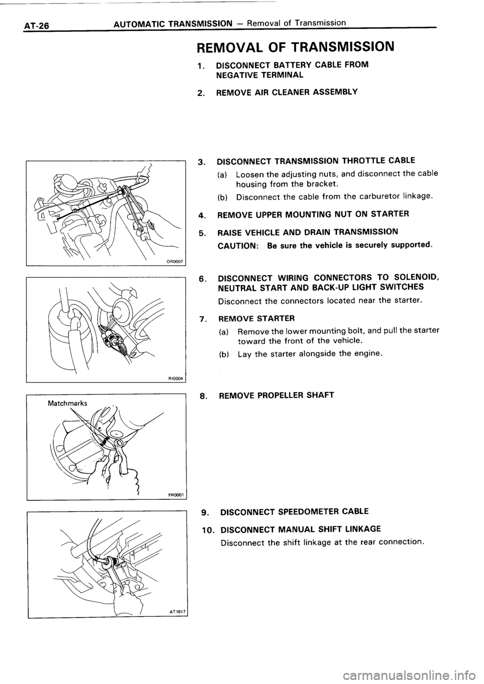 TOYOTA 4RUNNER 1986  Service Repair Manual 