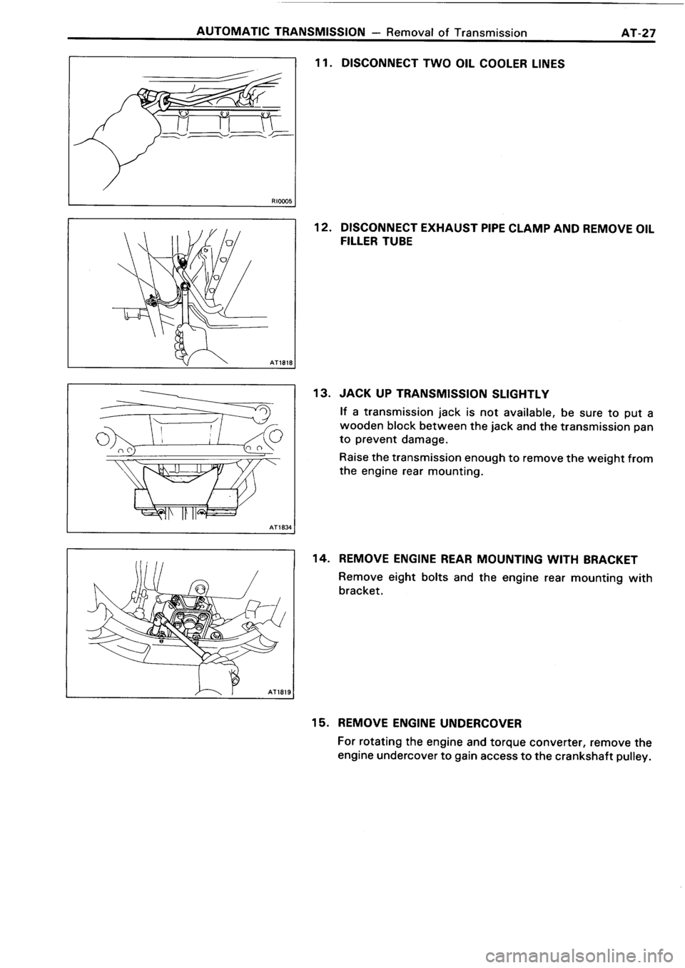 TOYOTA 4RUNNER 1986  Service Repair Manual 