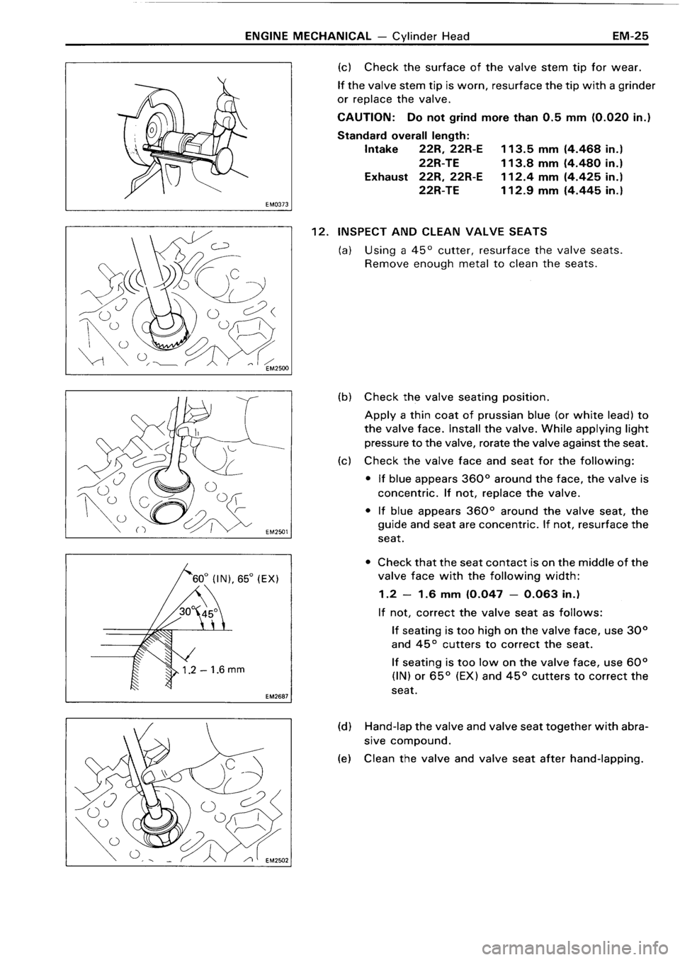 TOYOTA 4RUNNER 1986  Service Repair Manual 