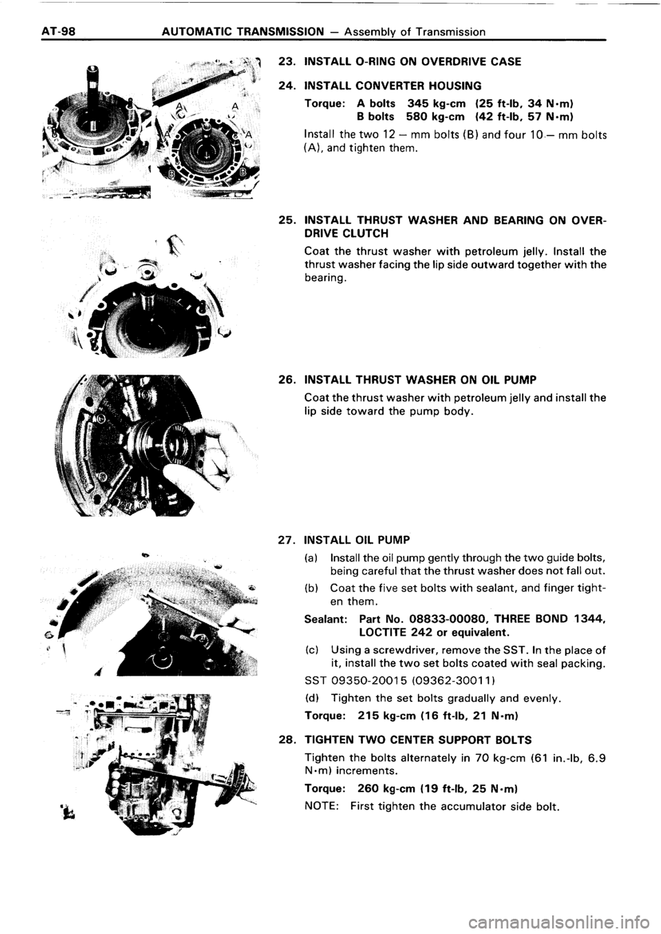 TOYOTA 4RUNNER 1986  Service Repair Manual 