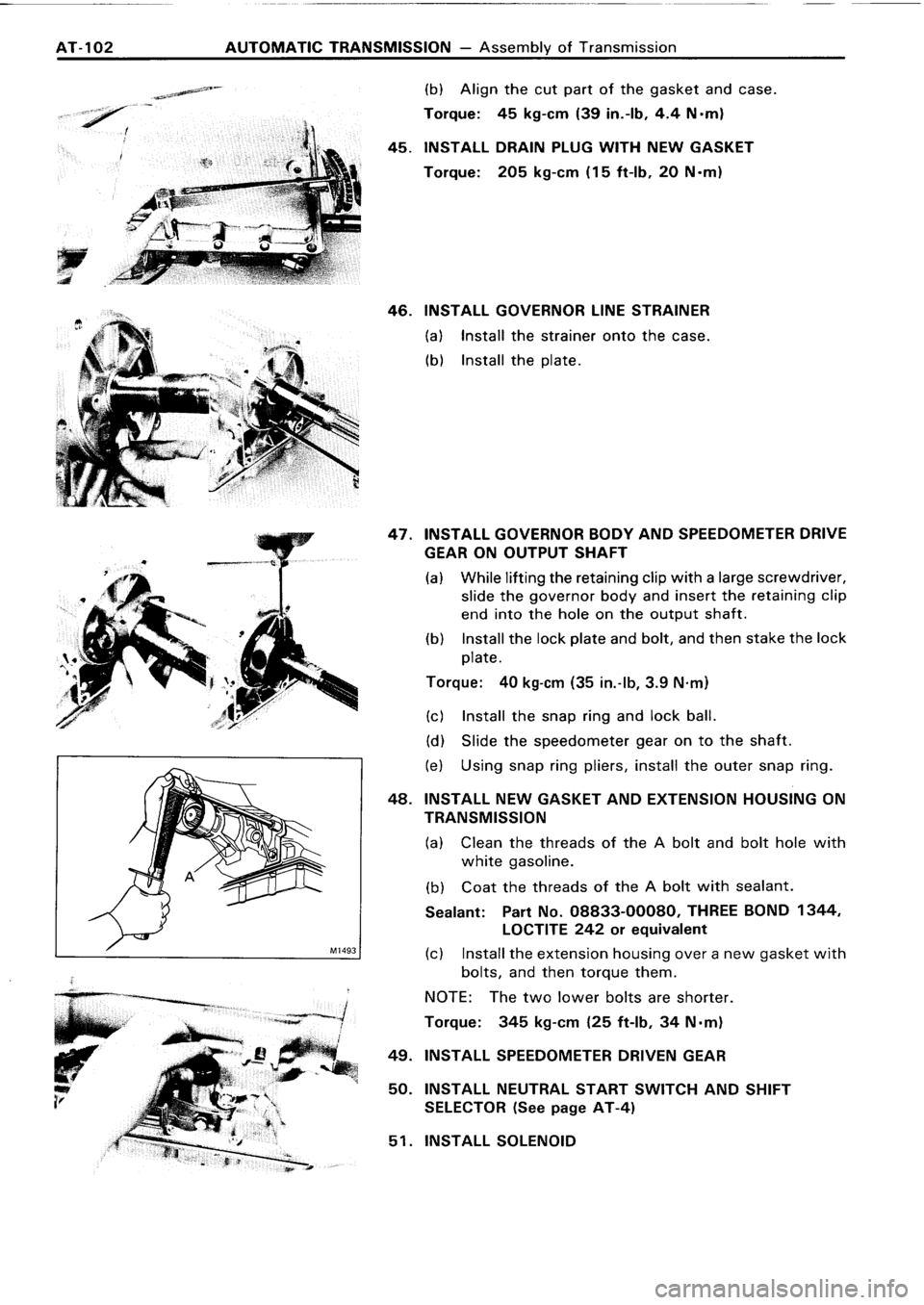 TOYOTA 4RUNNER 1986  Service Repair Manual 