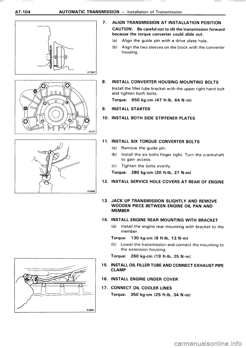 TOYOTA 4RUNNER 1986  Service Repair Manual 