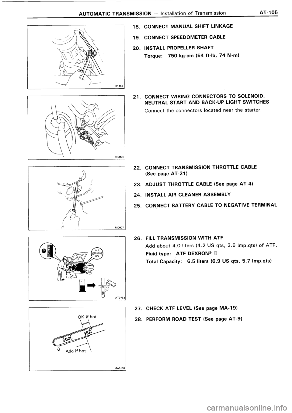 TOYOTA 4RUNNER 1986  Service Repair Manual 