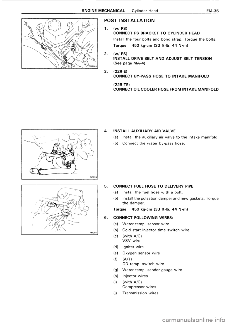 TOYOTA 4RUNNER 1986  Service Repair Manual 