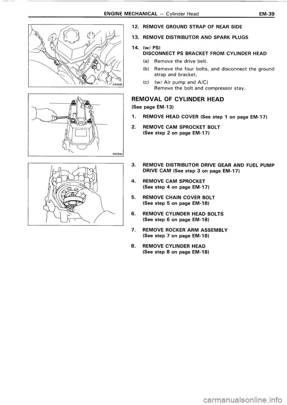 TOYOTA 4RUNNER 1986  Service Repair Manual 