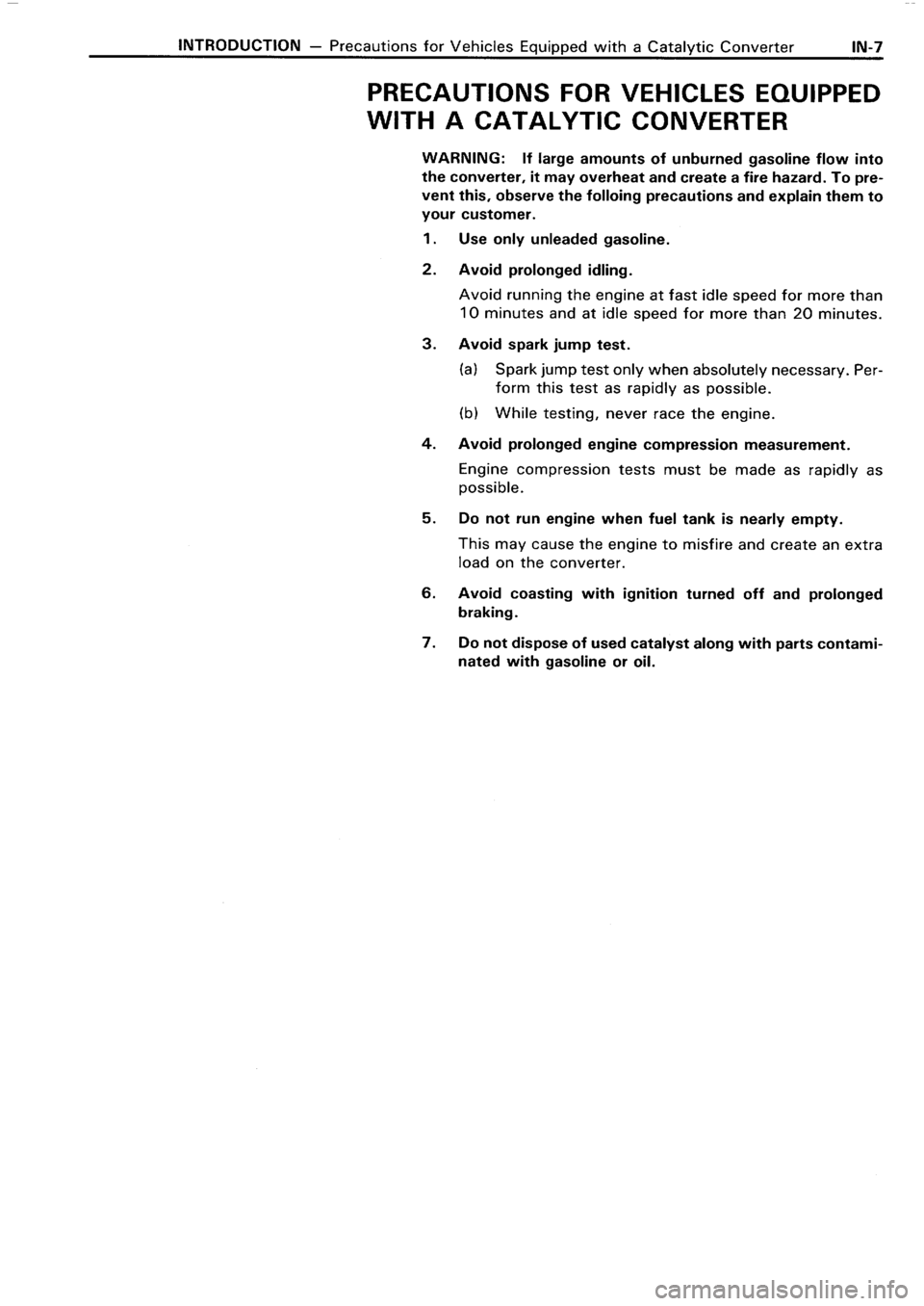 TOYOTA 4RUNNER 1986  Service Repair Manual 