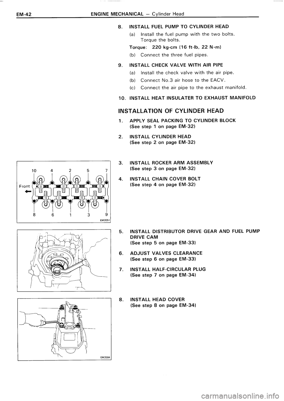 TOYOTA 4RUNNER 1986  Service Repair Manual 