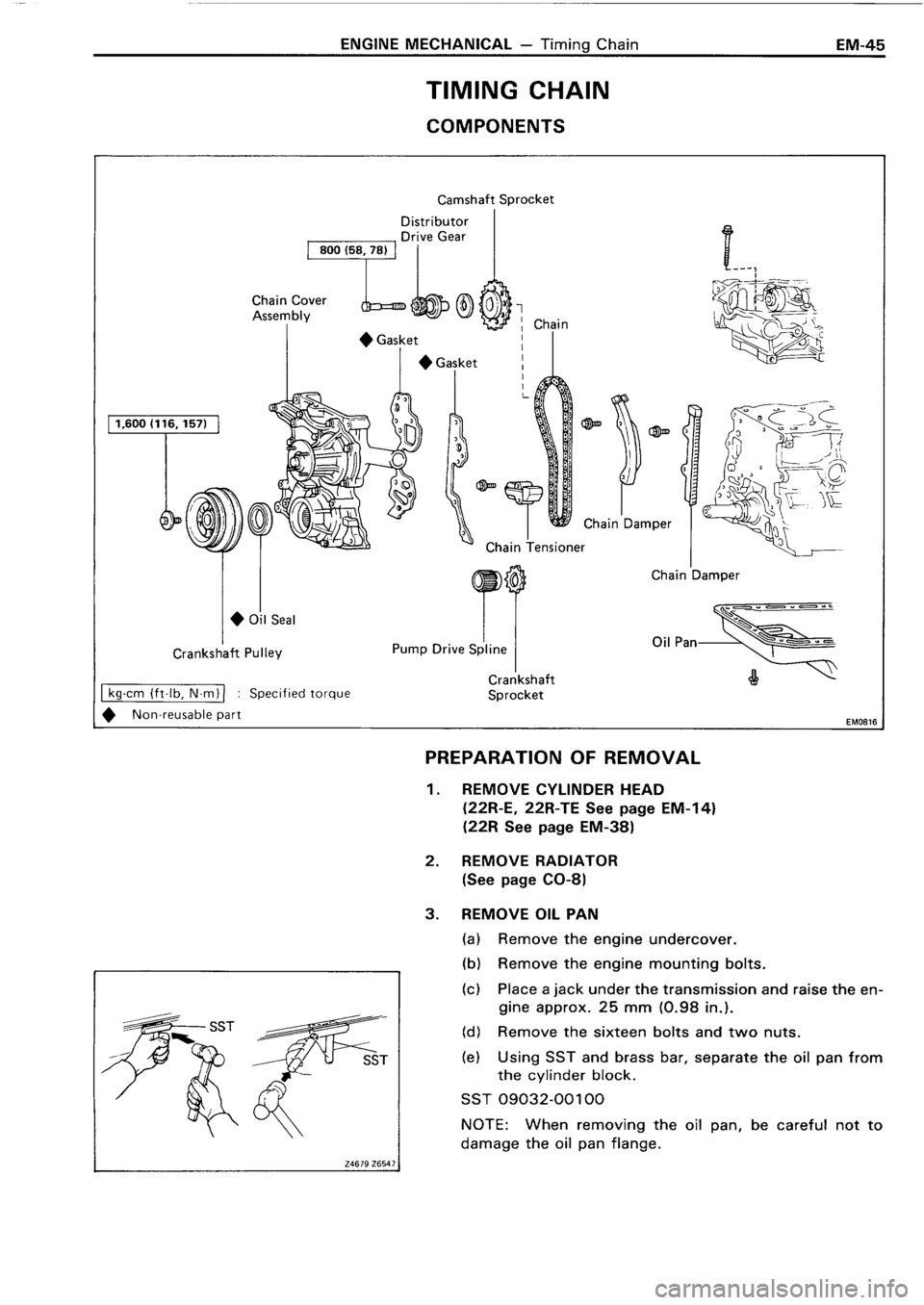 TOYOTA 4RUNNER 1986  Service Repair Manual 