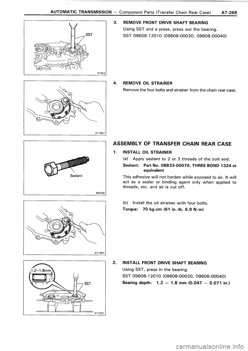 TOYOTA 4RUNNER 1986  Service Repair Manual 