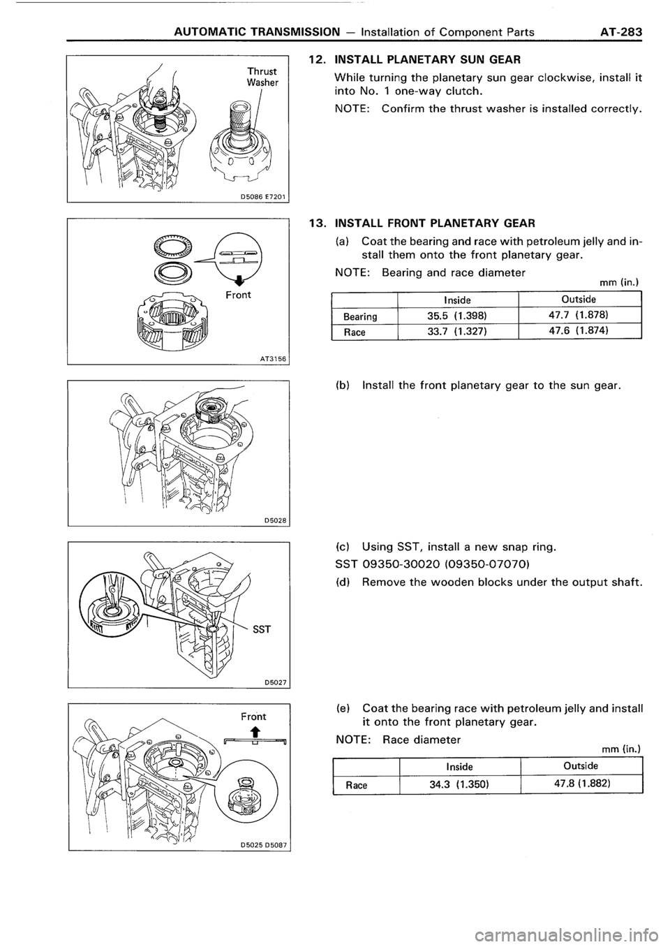TOYOTA 4RUNNER 1986  Service Repair Manual 