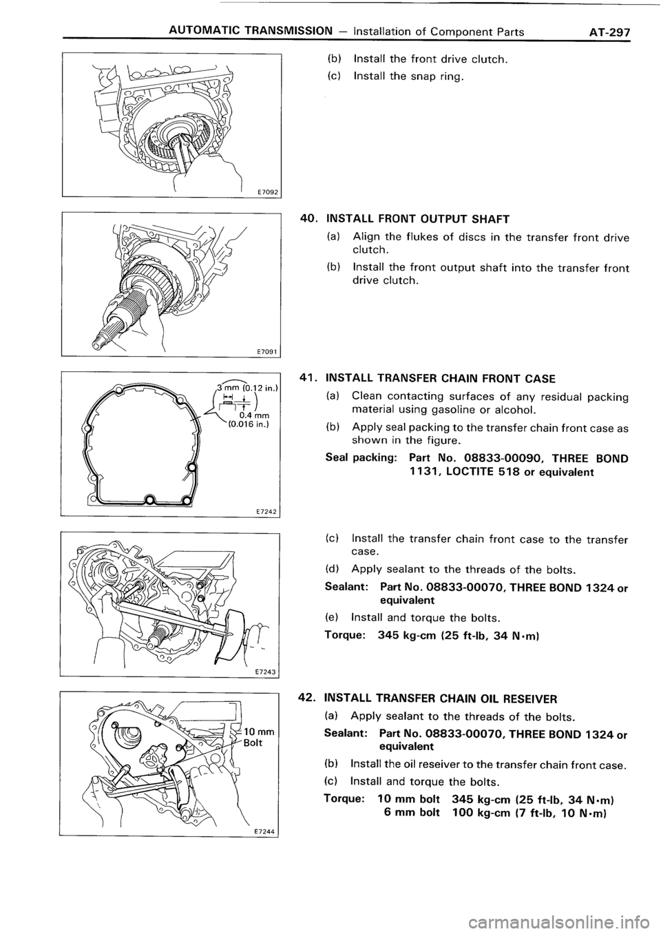 TOYOTA 4RUNNER 1986  Service Repair Manual 