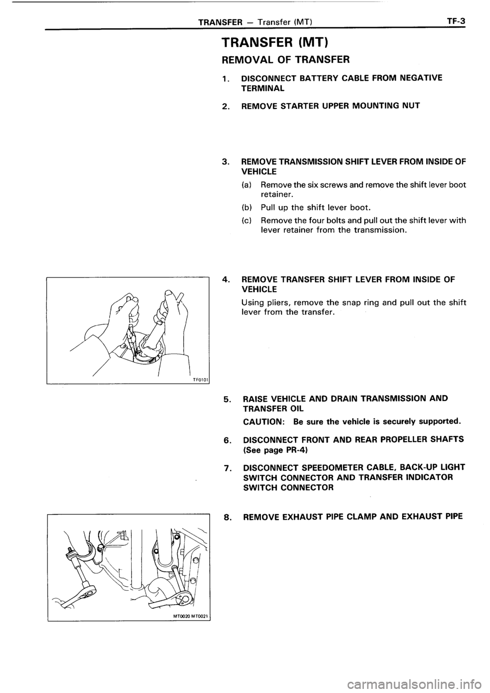 TOYOTA 4RUNNER 1986  Service Repair Manual 