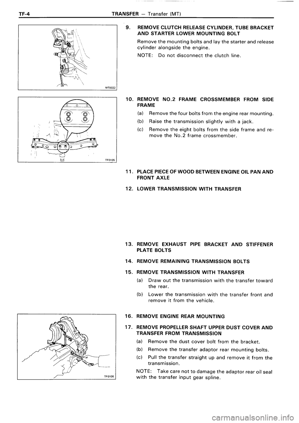 TOYOTA 4RUNNER 1986  Service Repair Manual 