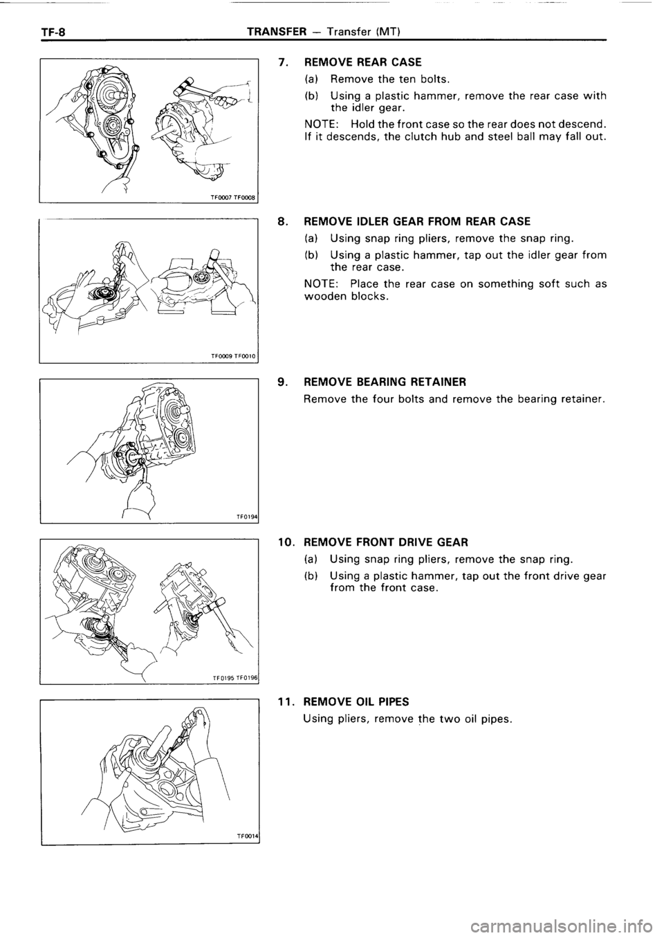 TOYOTA 4RUNNER 1986  Service Repair Manual 