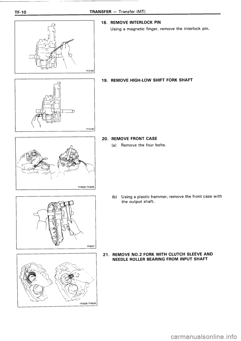 TOYOTA 4RUNNER 1986  Service Repair Manual 