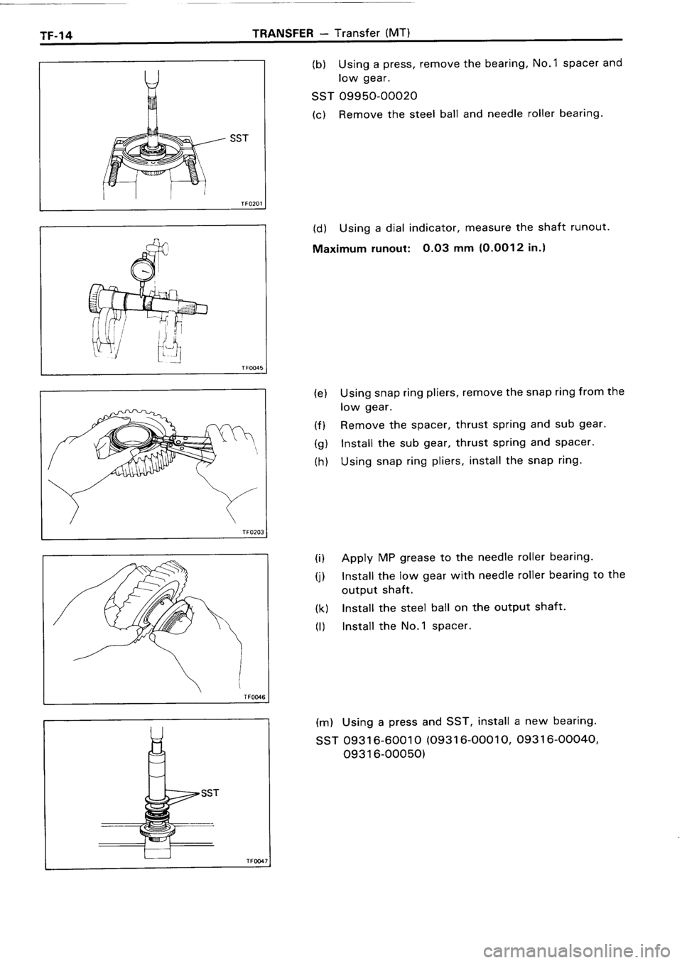 TOYOTA 4RUNNER 1986  Service Repair Manual 